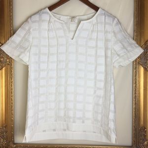 J. Crew Symmetrical Patchwork Top